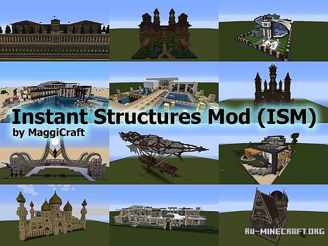 Скачать мод instant structures 1 8