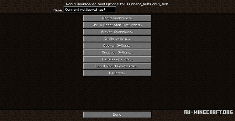 Minecraft World Downloader 1.8