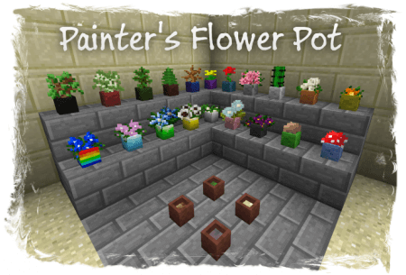  Painter's Flower Pot  Minecraft 1.5.2 