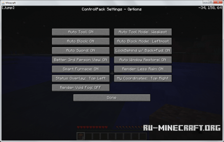  ControlPack  Minecraft 1.6.2