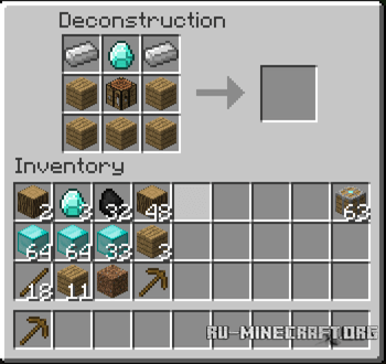  DECONSTRUCTION TABLE  Minecraft 1.6.2
