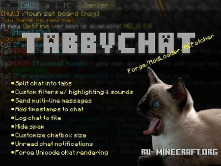  TabbyChat  Minecraft 1.5.1