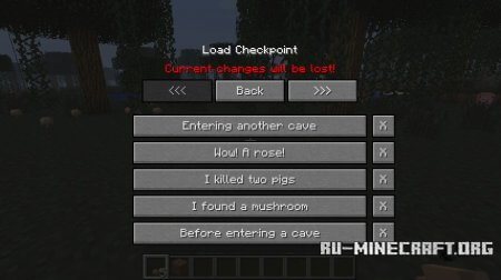  Checkpoints Backup mod  Minecraft 1.5.1