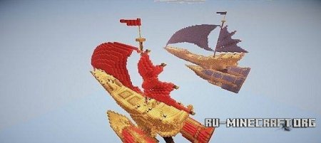   Airship Battle  Minecraft