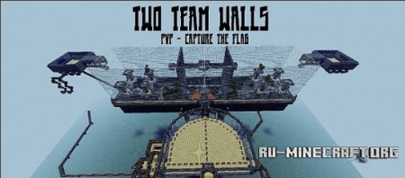  Two Team Walls - Capture the Flag  minecraft