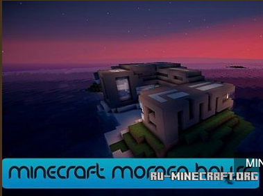  Morden House on a island  minecraft