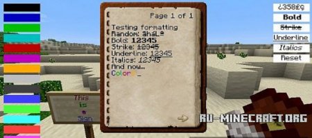  Text Formatting  Minecraft 1.6.2