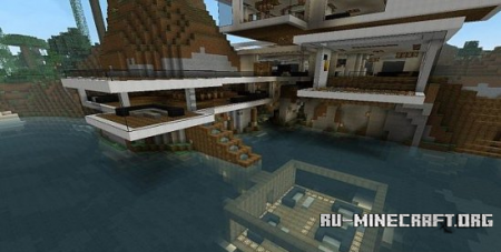  Massive Modern Home With Mega Yacht  minecraft