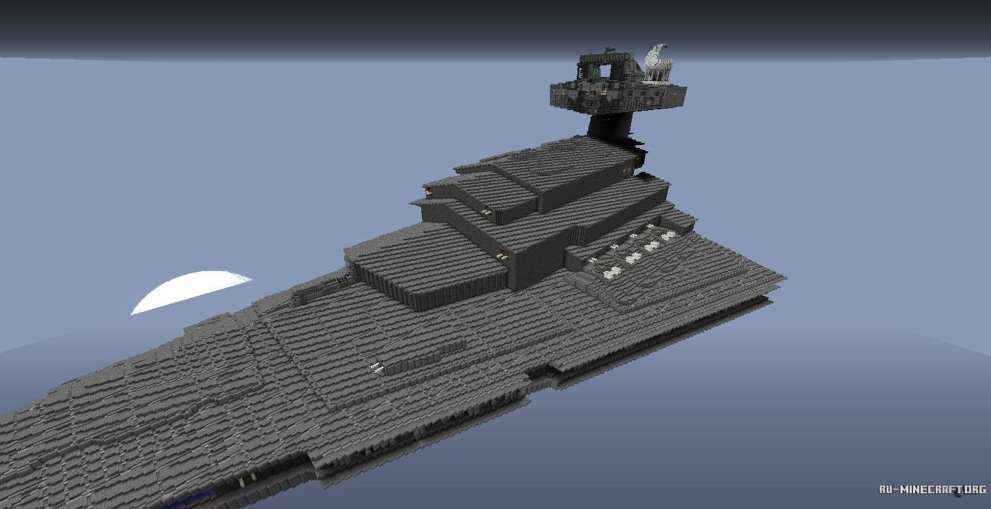 Скачать карту Imperial-2 Class Star Destroyer для Minecraft.