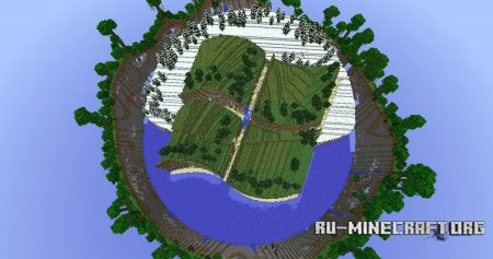 Скачать карту Windows Island для Minecraft