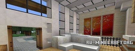 Скачать карту Modern Asian-Style Beach House для Minecraft