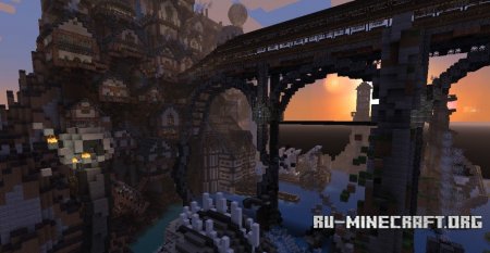Скачать карту SteamPunk sity для Minecraft