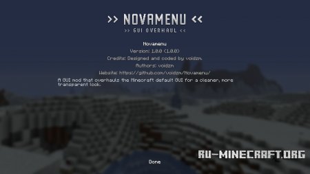  Novamenu  Minecraft 1.6.4