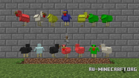 Скачать Mo' Chickens для Minecraft 1.6.4