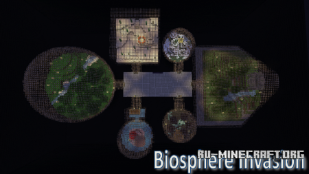 Скачать карту Biosphere Invasion для Minecraft
