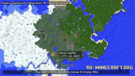 Скачать MapWriter Minimap Mod для Minecraft 1.7.2
