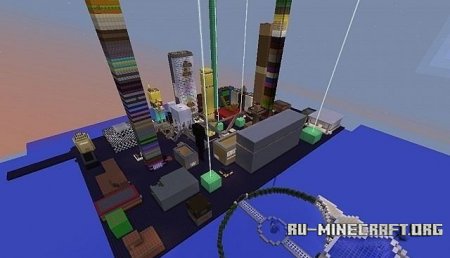 Скачать карту Obsidian island для Minecraft