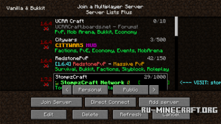 Скачать Server Lists Plus для Minecraft 1.6.4