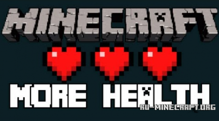 Скачать More Health Mod для minecraft 1.6.4