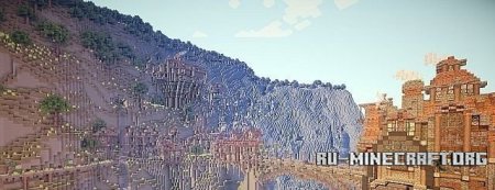 Скачать карту LightPort Cliffs - The Steampunk Cookie  для Minecraft