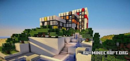  Futuristic Modern House: The Exige  minecraft