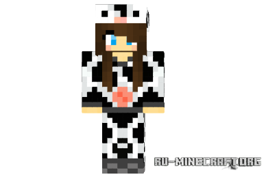  Cow Suit Girl  minecraft