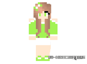  Zielona Dziewczyna  minecraft