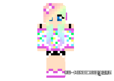  Confetti girl  minecraft