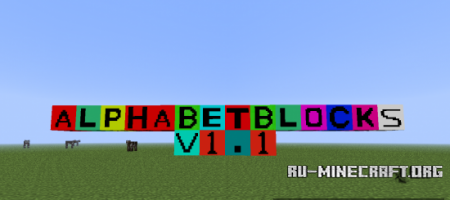  Alphabet Blocks Mod  Minecraft 1.5.2
