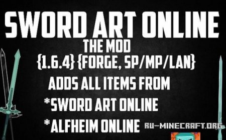  Sword Art Online Mod  Minecraft 1.6.4