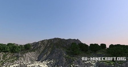  Small island (Custom Terrain, Custom Trees)  Minecraft