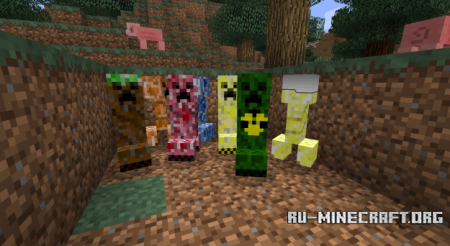  Elemental Creepers  Minecraft 1.7.10