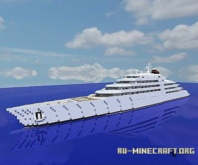   AZZAM Biggest Superyacht  Minecraft