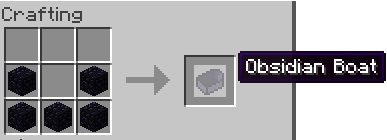  Obsidian Boat  Minecraft 1.7.10