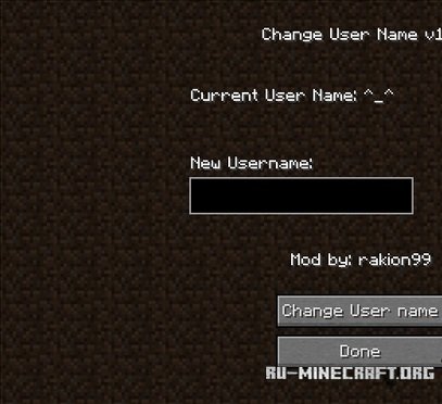  Ingame Username Change  Minecraft 1.8