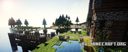   Medieval House on a little Island  Minecraft