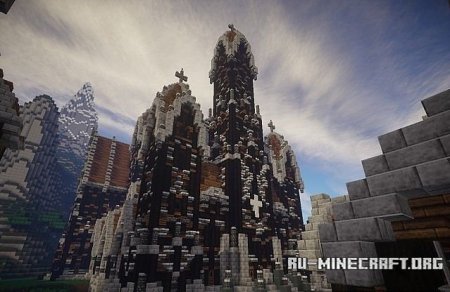   Medieval Cathedral with interiors  Minecraft