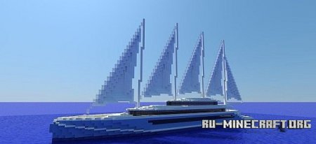   Modern Sailing yacht  Minecraft