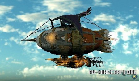  The Marvelous Glacier  Steampunk Airship  Minecraft