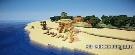 Скачать  Sunny Island - Worldpainter для Minecraft