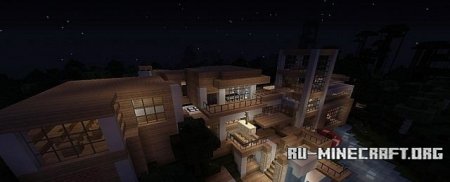   Modern Riverside Mansion  Minecraft