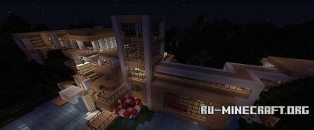   Modern Riverside Mansion  Minecraft
