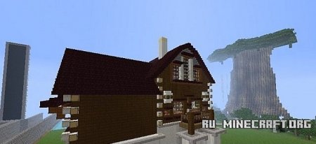   Modern Log Cabin  Minecraft