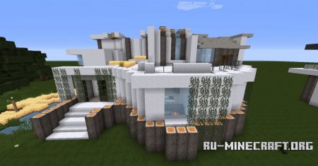 Скачать Moderne House With Field для Minecraft
