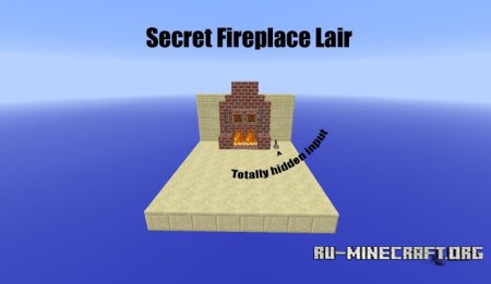  Secret Fireplace Lair  Minecraft