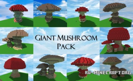  Fantasy Terrain - 12 Giant Mushrooms  Minecraft