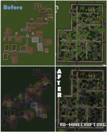 Villager Town Makeover  Minecraft