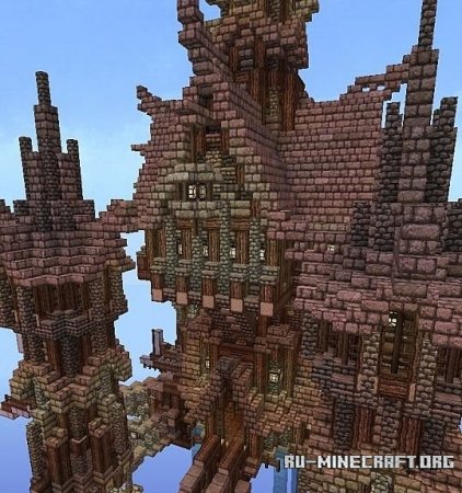   The Spires of Frosrithe - A Steampunk Build  Minecraft