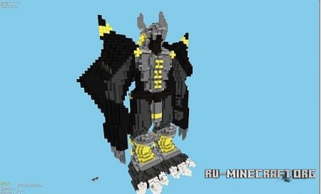   Black Wardgreymon 3D  Minecraft