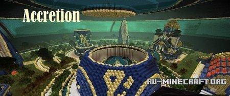  Accretion (630x630x172 blocks space station)  Minecraft